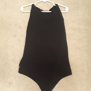 American Apparel Black Bodysuit Size M